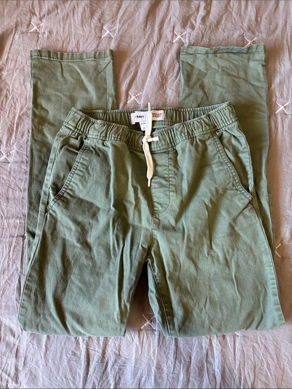 Old Navy Olive Drawstring Jogger Pants